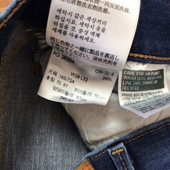 LEVI’S 710 jeans skinny blue denim mid rise stretchy 28/32 - Picture 4 of 9